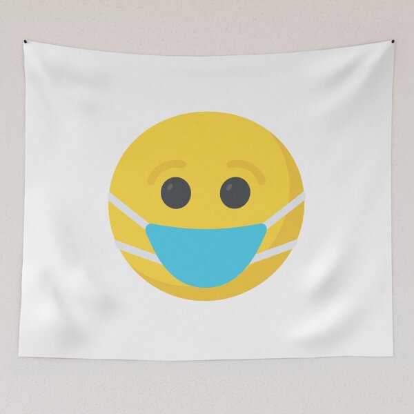 Item preview, Emoji Wearing a Mask designed and sold by flying-flamingo.