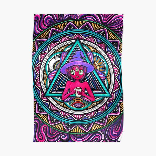Trippy Clancy Mandala Inspired Poster