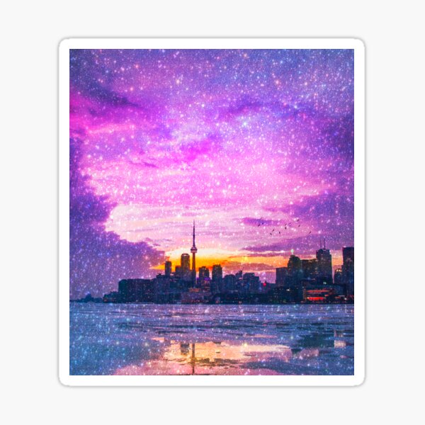 Item preview, Holographic Toronto Skyline designed and sold by Jay-cm.