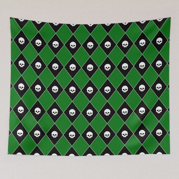 Item preview, Harlequin Skull Pattern (Green) designed and sold by inatorinator.