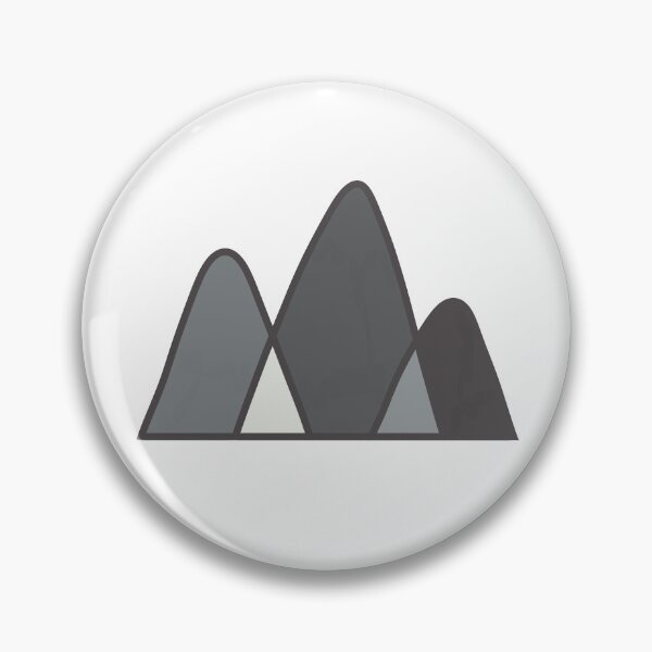 Item preview, Hand-drawn Pacific Northwest Mountains - Grayscale designed and sold by generationgap.