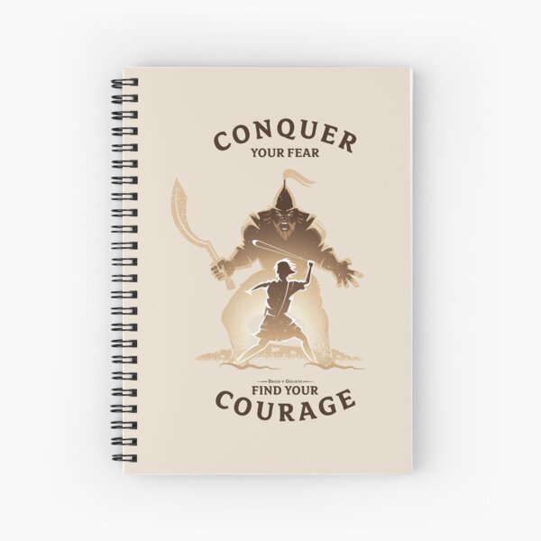 David and Goliath, bible story. hebrew battle scene. Spiral Notebook for  Sale by JJ ADX