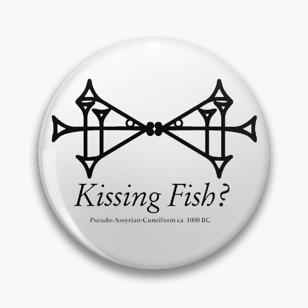 Item preview, Kissing Fish? Pseudo-Assyrian Cuneiform designed and sold by MichaelAtOz.