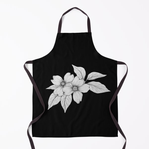 Item preview, Black and white dogwood flowers designed and sold by kennathacker.