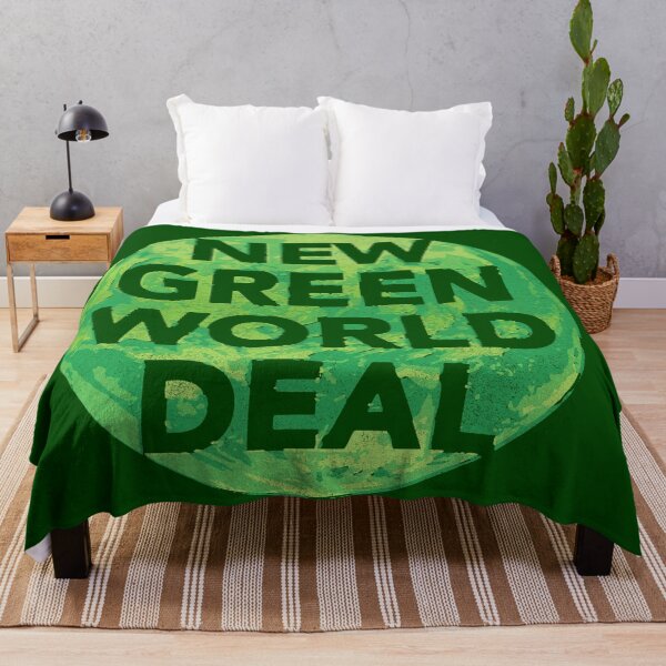 Item preview, New Green World Deal - greener designed and sold by BrownWoodRobot.
