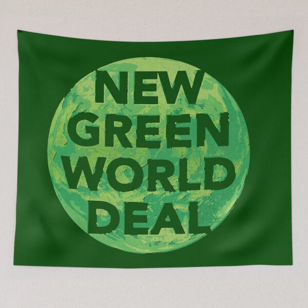 Item preview, New Green World Deal - greener designed and sold by BrownWoodRobot.