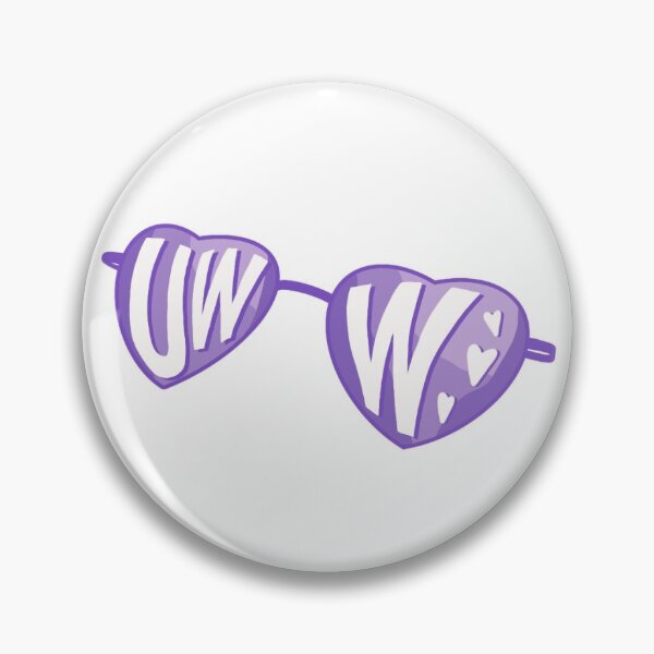 Item preview, University Wisconsin Whitewater heart glasses designed and sold by kaaustin3190.