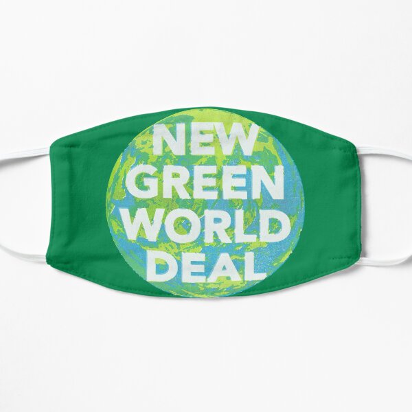 Neuer Green World Deal Flache Maske