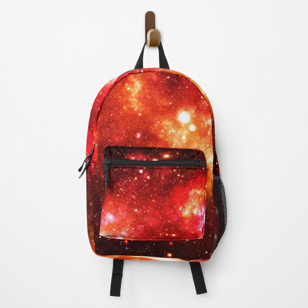 Galaxy Nebula Red Orange Backpack