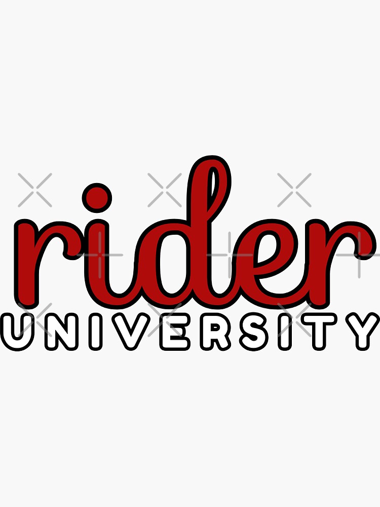 "rider university" Sticker for Sale by danielleblack04 Redbubble
