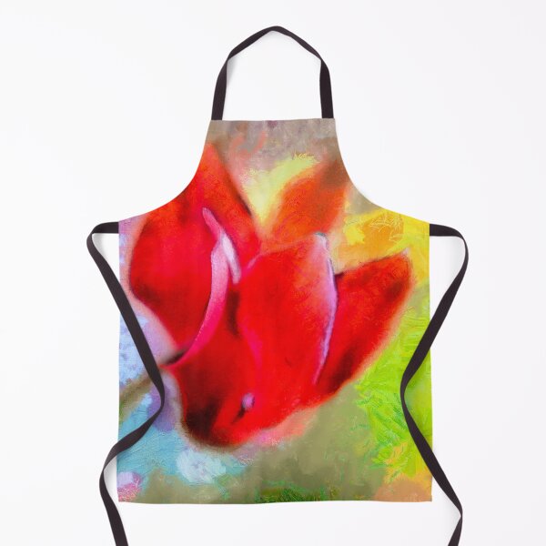 Item preview, Cyclamen in Red  designed and sold by FOLK ART FUSION by heidiannemorris.