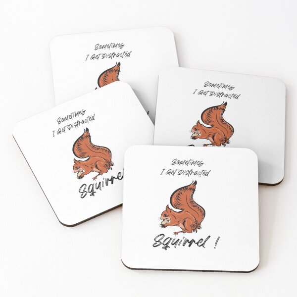 Item preview, Sometimes I Get Distracted Squirrel T Shirt Funny Animal Shirt | funny squirrel t-shirt  designed and sold by KARTICK DUTTA.