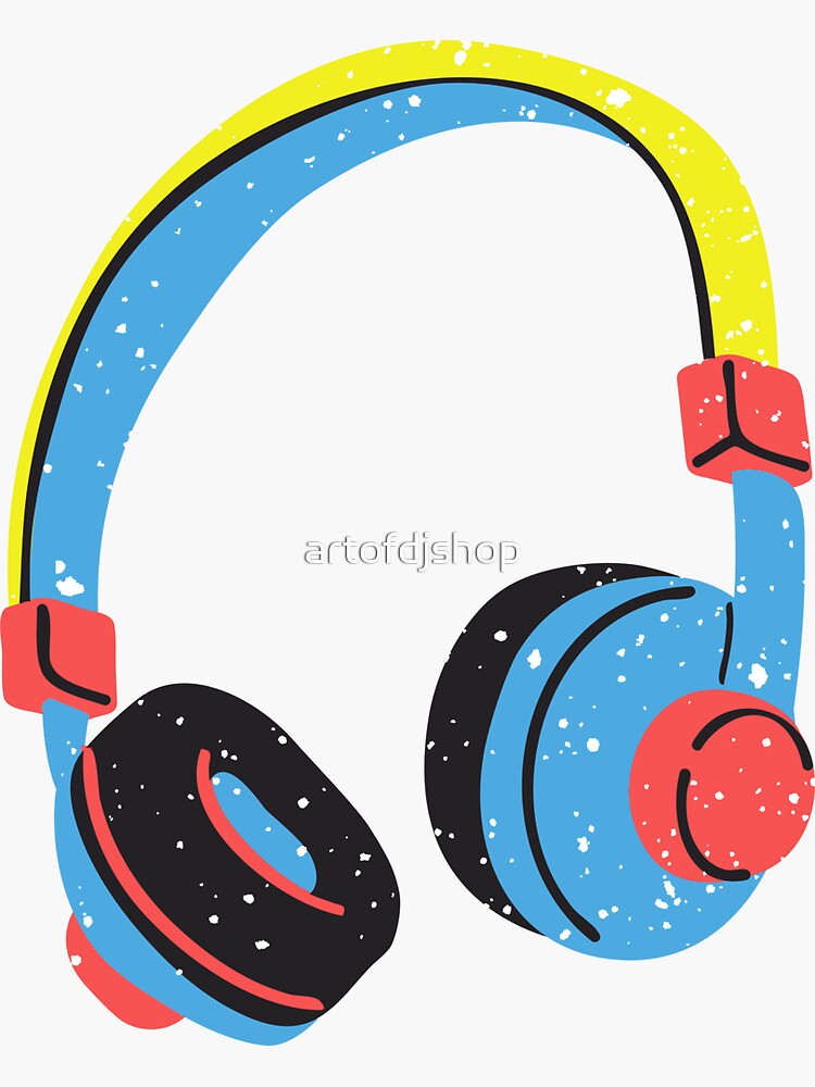 Deejay Headphones' Sticker | Spreadshirt