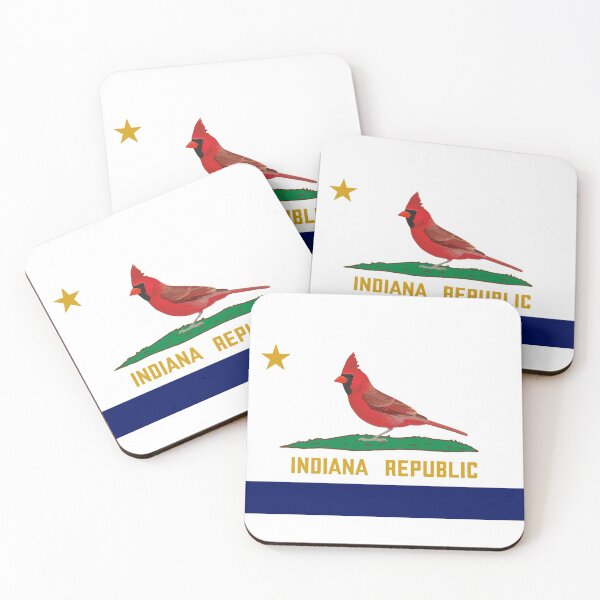 Item preview, Indiana Republic - Cardinal designed and sold by StateFlags.