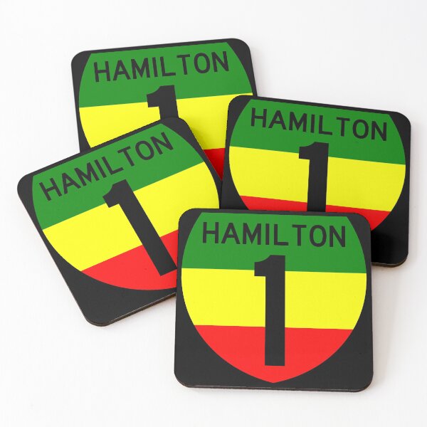 Item preview, Hamilton Highway 1 New Zealand in Rasta Colours designed and sold by Kiwidom.