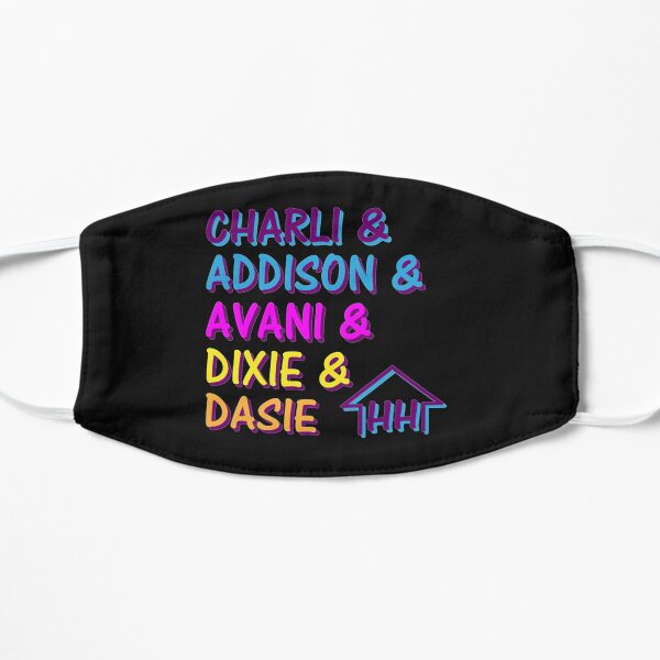 Charli y Addison y Avani Dixie y Dasie Mascarilla plana