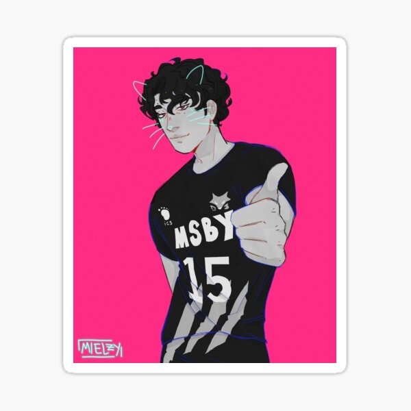 Cat Sakusa Kiyoomi | HAIKYUU FANART Sticker