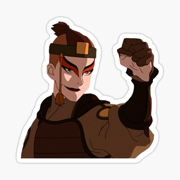 Sokka in Kyoshi Warrior Drag Sticker