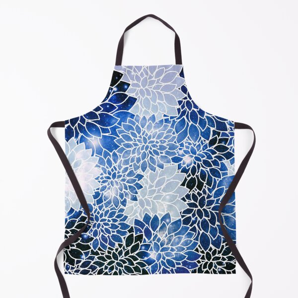 Item preview, Galaxy Space Dahlias Classic Blue designed and sold by 2sweetsDesign.