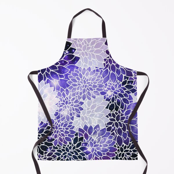 Item preview, Galaxy Space Dahlias Indigo Blue designed and sold by 2sweetsDesign.