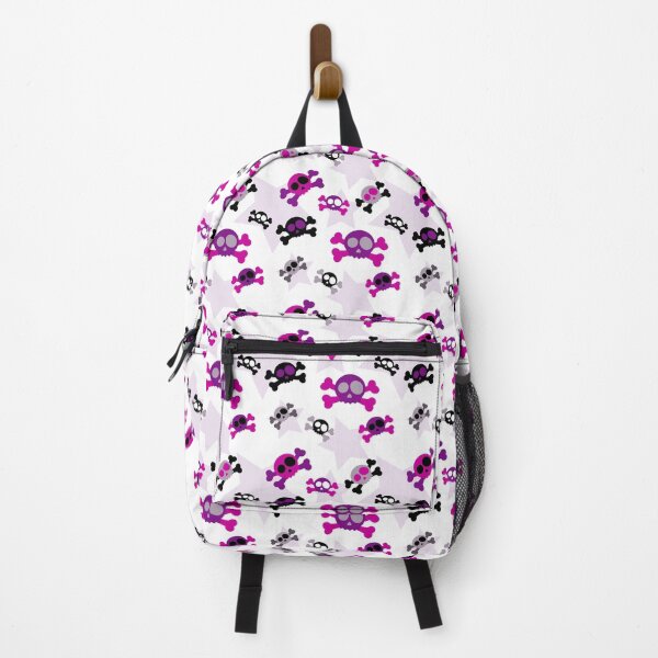 Girly Skulls and Crossbones with Stars Backpack