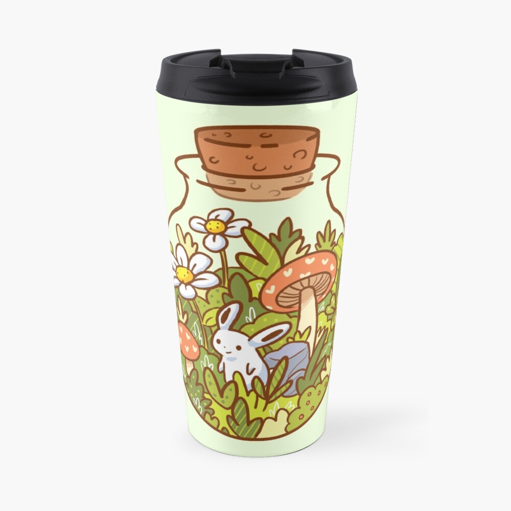 Bunny in a Bottle Travel Coffee Mug