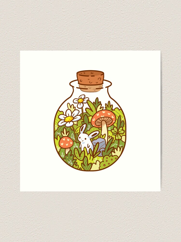 Alternate view of Bunny in a Bottle Art Print