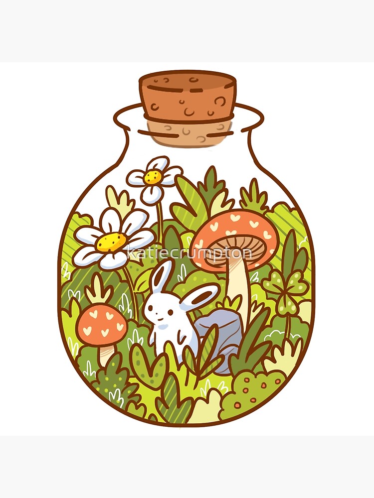 Mushroom Jar Sticker - Jen Fox Studio