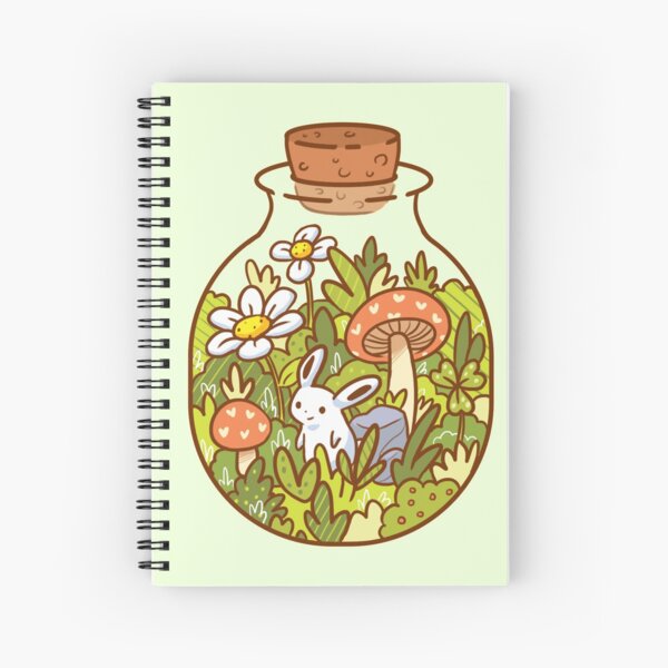 Hase in einer Flasche Spiralblock