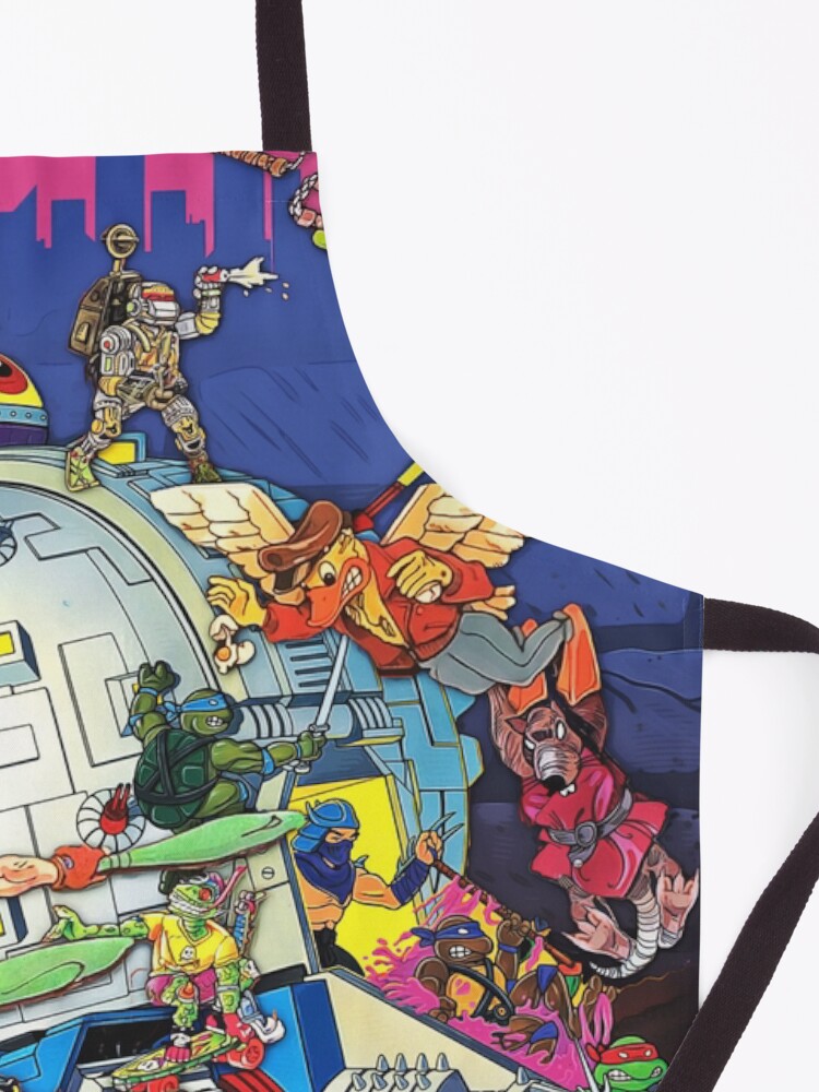 Alternate view of Vintage Ninja Turtles Pizza Classic Art Apron