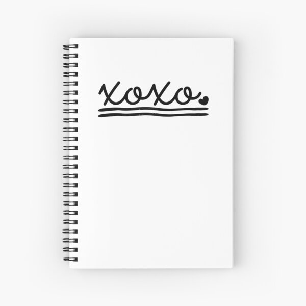 XOXO Style Spiral Notebook