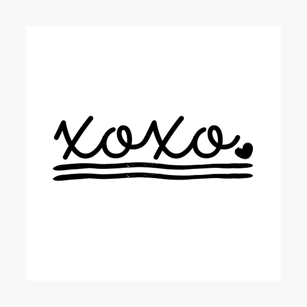 XOXO Style Photographic Print