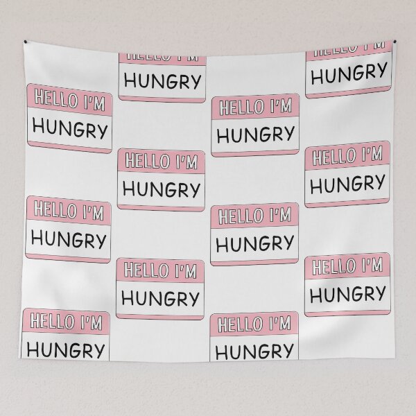 Aperçu de l'œuvre Hungry - Porte-nom rose créée et vendue par pablomendoza.