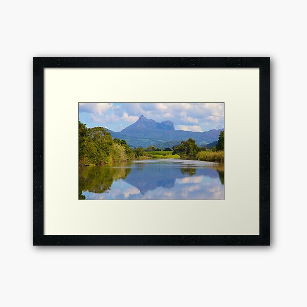 Reflections on the Tweed Framed Art Print