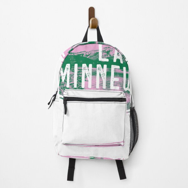 Item preview, Lake Minnewanka Hexagon Banff National Park, Alberta Canada in Pink and Green designed and sold by borednomad.