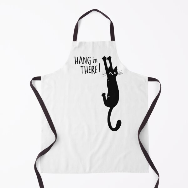 Item preview, Funny Black Cat Hanging On - Hang in There! Humorous Kitty designed and sold by Jenn Inashvili.