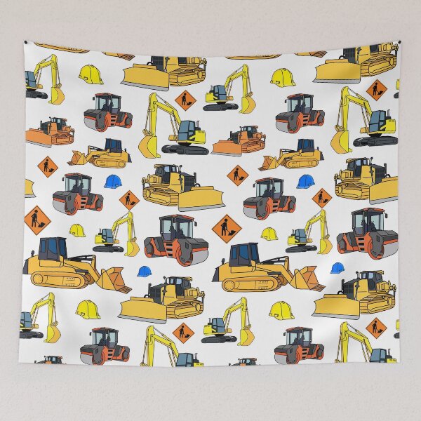 Item preview, Construction Vehicles Random Pattern designed and sold by judgeart.