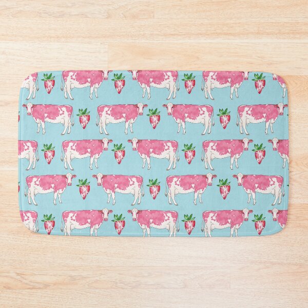 Item preview, Strawberry Cow Pattern designed and sold by okpinsArtDesign.