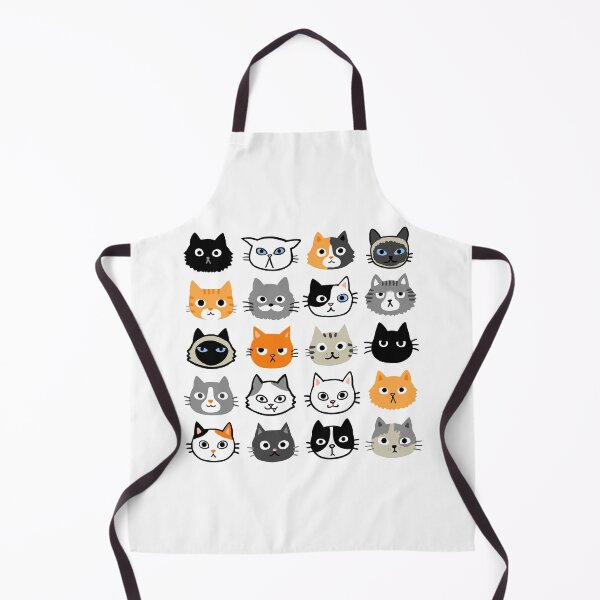 Item preview, Assorted Cat Faces | Cute Quirky Kitty Cat Drawings designed and sold by Jenn Inashvili.