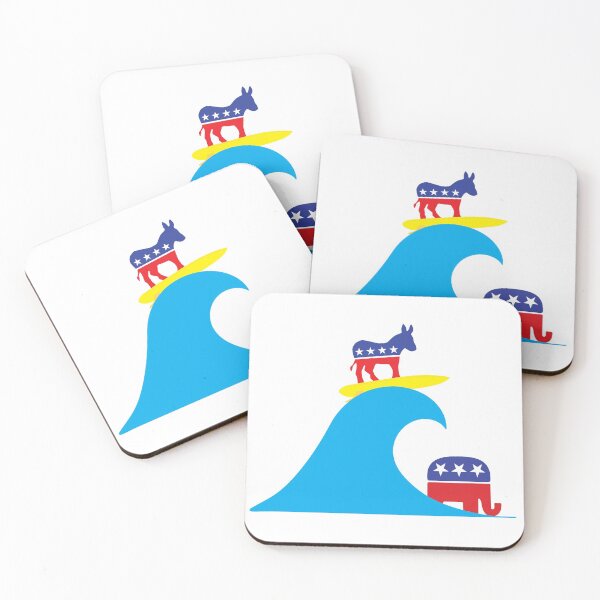 Item preview, Democratic Donkey Rides the Blue Wave designed and sold by judgeart.