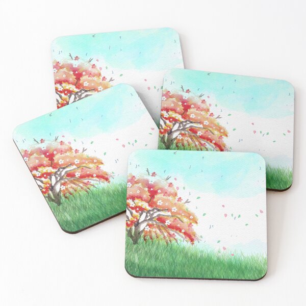 Item preview, Watercolor Spring Landscape designed and sold by Vector Scout Lab.
