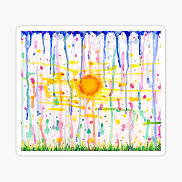 Sun-Shower Sticker