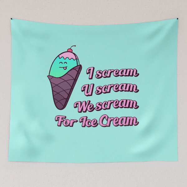 Item preview, Cute Ice Cream Scream Kawaii designed and sold by Quantum-Duck.