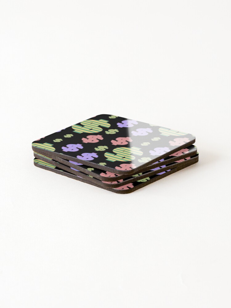 Thumbnail 4 of 5, Coasters (Set of 4), DOLLAR$ designed and sold by InputVSOutput.