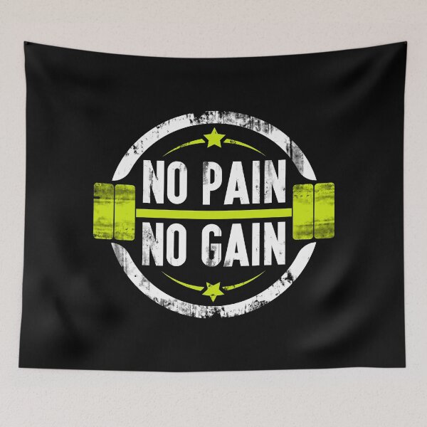 Item preview, No Pain No Gain - Gym Slogan designed and sold by motivationaltee.