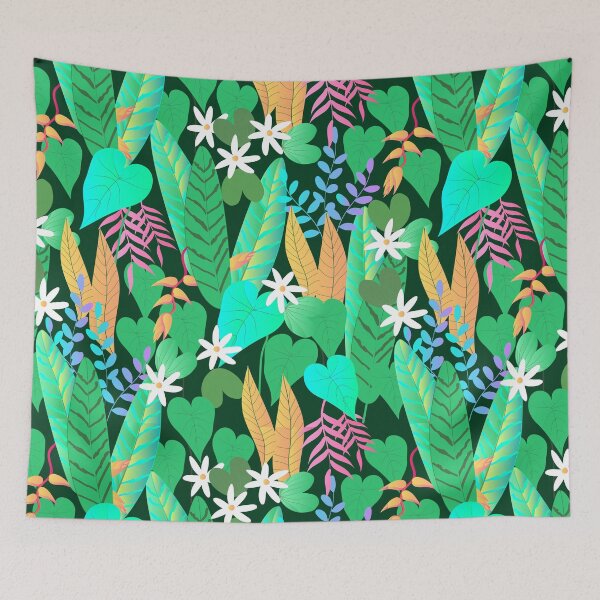 Item preview, Seamless pattern with abstract flowers, Tropical Flowers Pattern designed and sold by mashmosh.