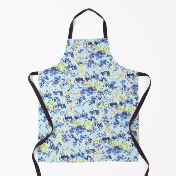 Item preview, Doodle blue flowers pattern, Light Blue background designed and sold by mhailittlearts.