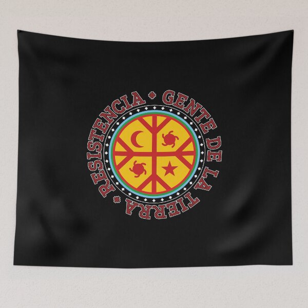 Item preview, Mapuche Chile South America RED Dot Text designed and sold by ElPato.
