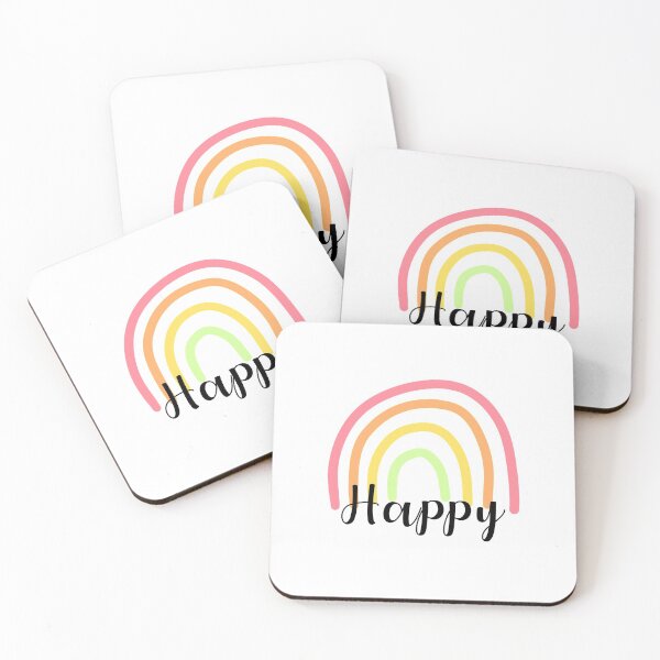Item preview, Rainbow with Happy Text designed and sold by passionatelyem.