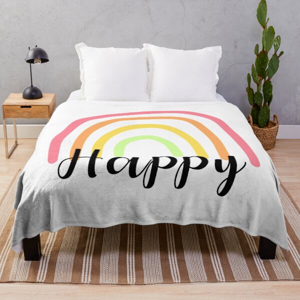 Item preview, Rainbow with Happy Text designed and sold by passionatelyem.